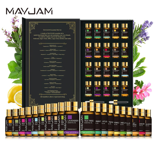 MAYJAM Essential Oils Set – 20 bottles of 5ml